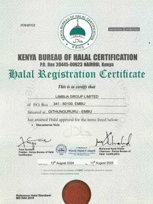 Limbua Halal Certificate