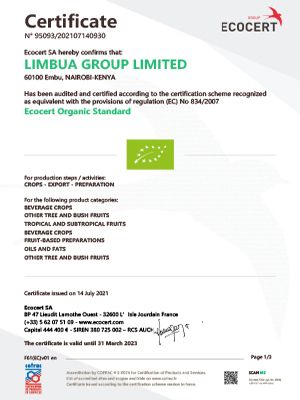 2021 Bio Certificate