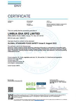 BRC Certificate